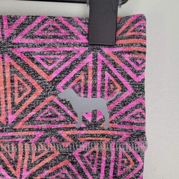 Pink Yoga Victoria's Secret Size XS Leggings Geometric Pink Orange Gray - Picture 12 of 12